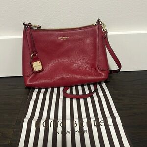 Henri Bendel Women's Cross Body Bag - Burgundy/Wine Color